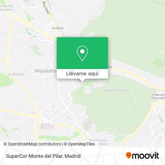 Mapa SuperCor Monte del Pilar