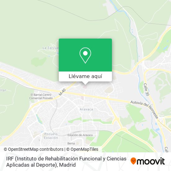 Mapa IRF (Instituto de Rehabilitación Funcional y Ciencias Aplicadas al Deporte)