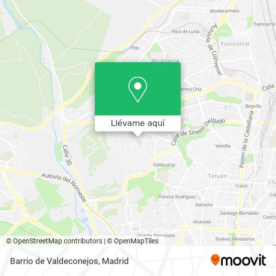 Mapa Barrio de Valdeconejos