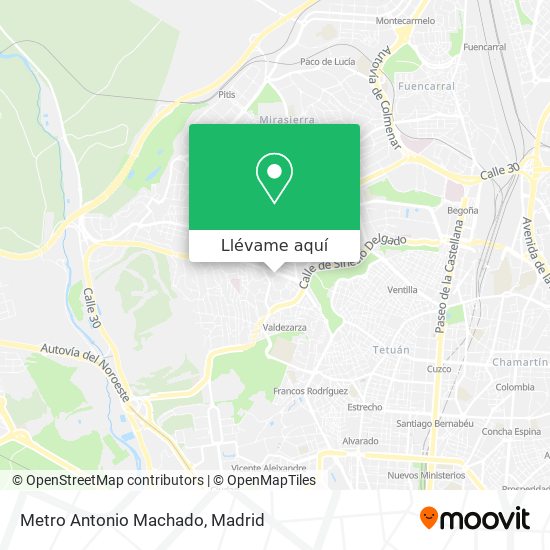 Mapa Metro Antonio Machado