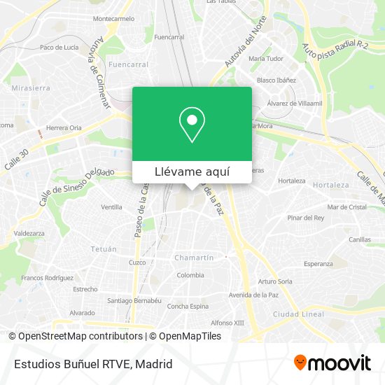 Mapa Estudios Buñuel RTVE