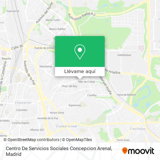 Mapa Centro De Servicios Sociales Concepcion Arenal