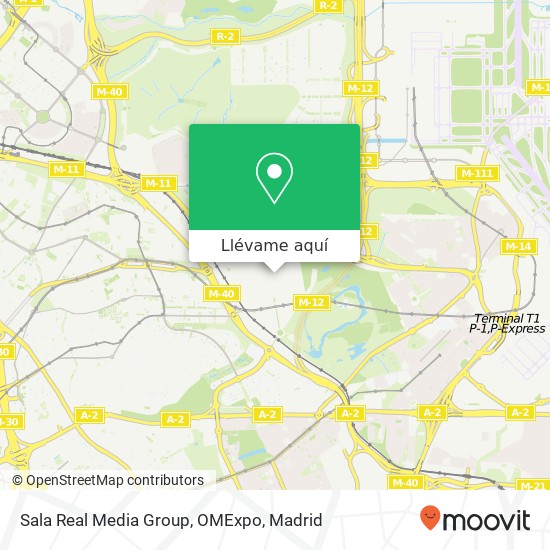 Mapa Sala Real Media Group, OMExpo