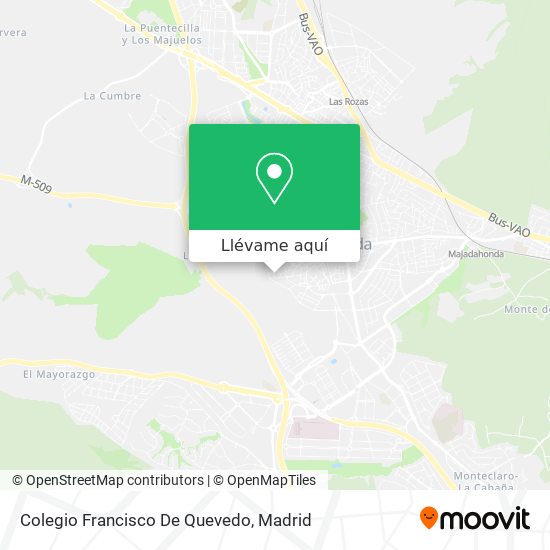 Mapa Colegio Francisco De Quevedo