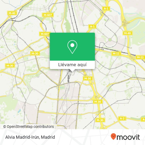 Mapa Alvia Madrid-Irún