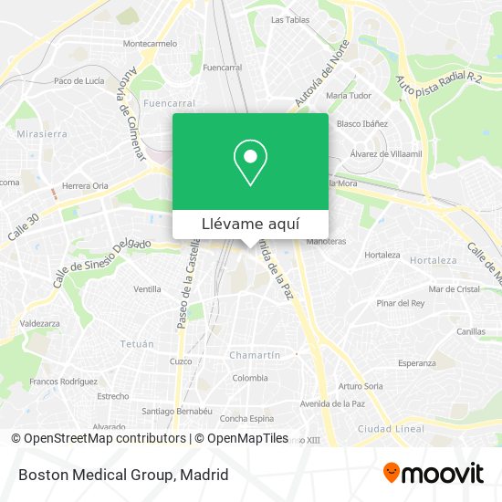 Mapa Boston Medical Group