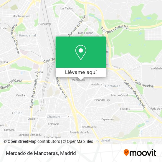 Mapa Mercado de Manoteras