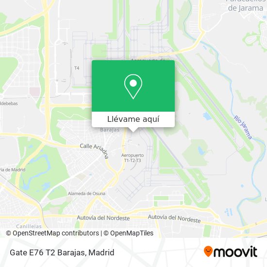 Mapa Gate E76 T2 Barajas