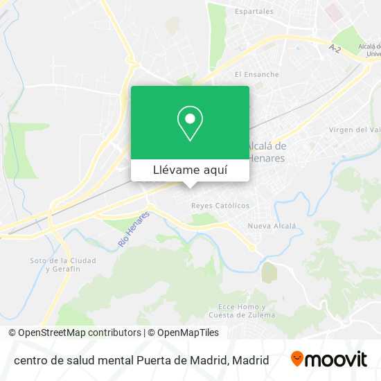 Mapa centro de salud mental Puerta de Madrid