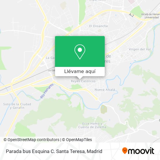 Mapa Parada bus Esquina C. Santa Teresa