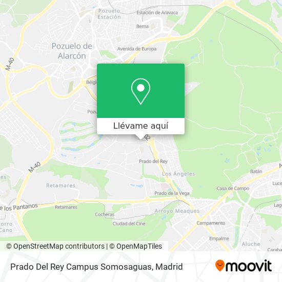 Mapa Prado Del Rey Campus Somosaguas