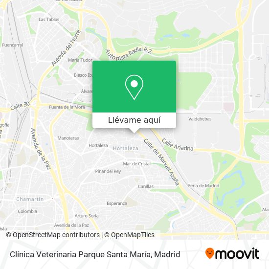 Mapa Clínica Veterinaria Parque Santa María