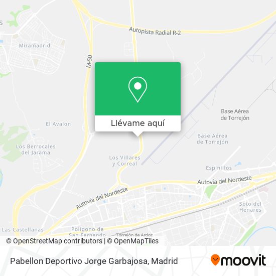 Mapa Pabellon Deportivo Jorge Garbajosa