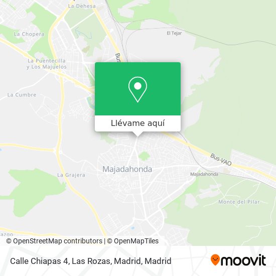 Mapa Calle Chiapas 4, Las Rozas, Madrid