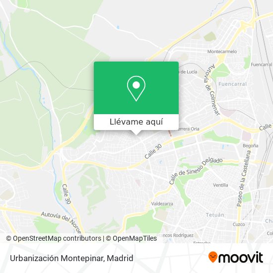 Mapa Urbanización Montepinar