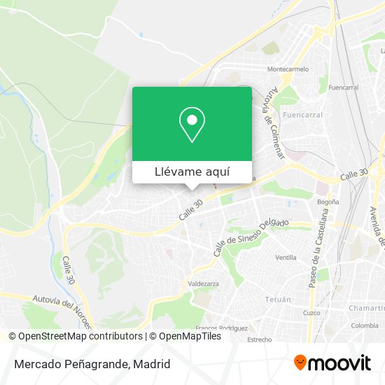 Mapa Mercado Peñagrande