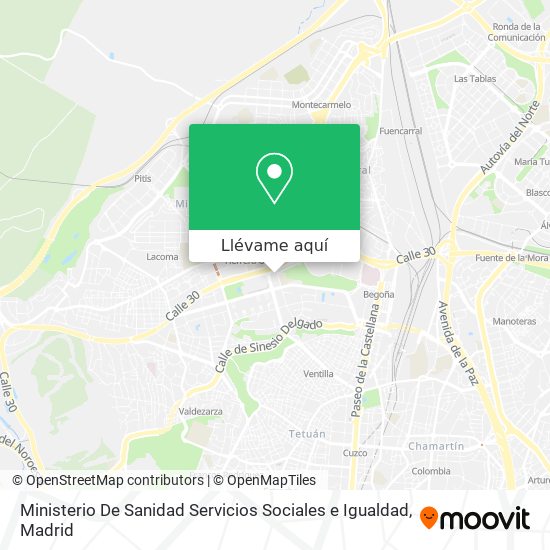 Mapa Ministerio De Sanidad Servicios Sociales e Igualdad