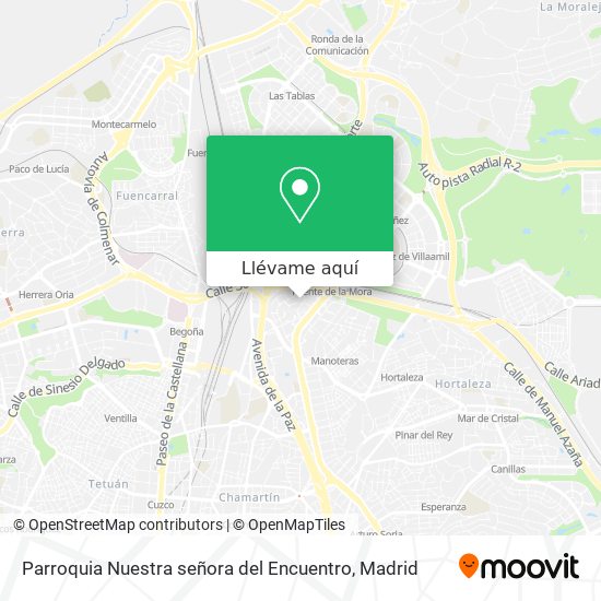 Mapa Parroquia Nuestra señora del Encuentro