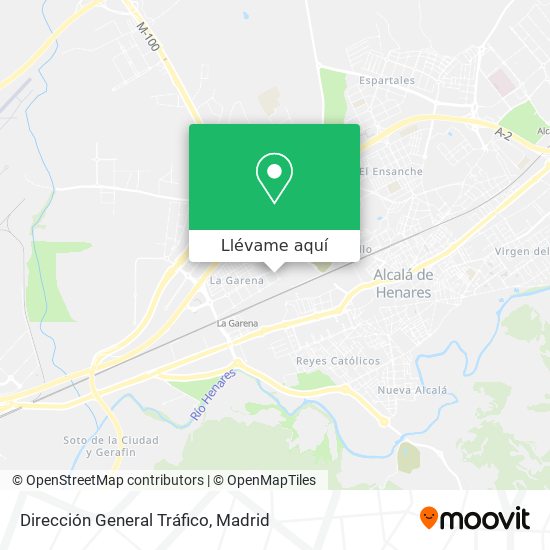 Mapa Dirección General  Tráfico