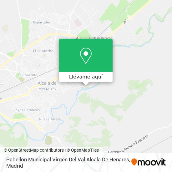 Mapa Pabellon Municipal Virgen Del Val Alcala De Henares