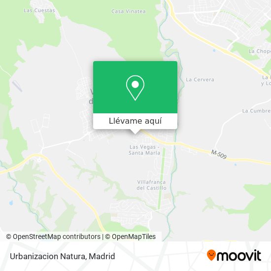 Mapa Urbanizacion Natura