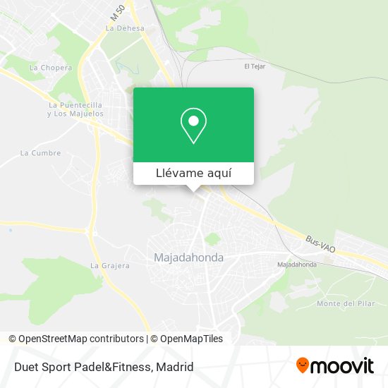 Mapa Duet Sport Padel&Fitness