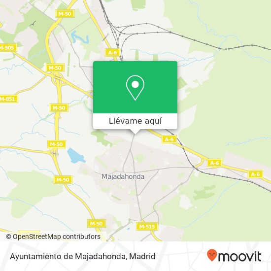 Mapa Ayuntamiento de Majadahonda