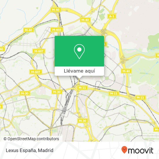 Mapa Lexus España