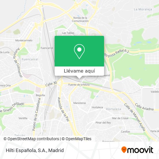 Mapa Hilti Española, S.A.