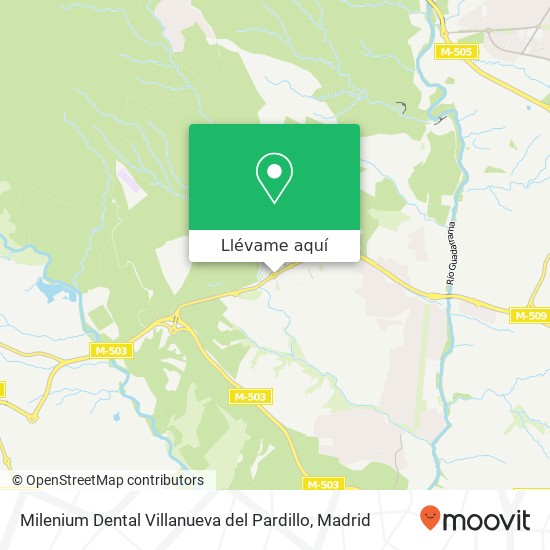 Mapa Milenium Dental Villanueva del Pardillo