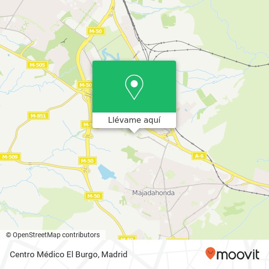 Mapa Centro Médico El Burgo