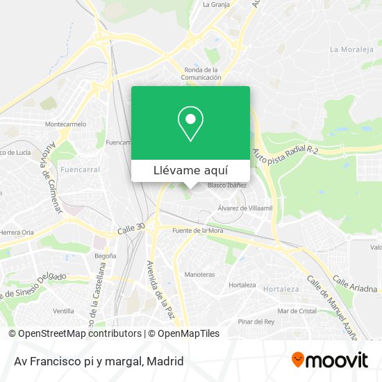 Mapa Av Francisco pi y margal