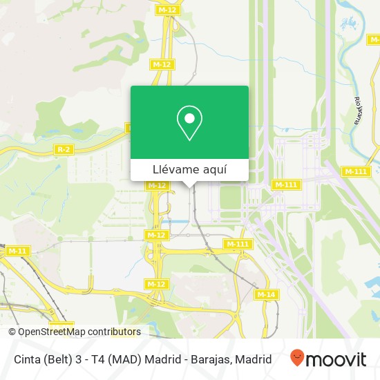 Mapa Cinta (Belt) 3 - T4 (MAD) Madrid - Barajas