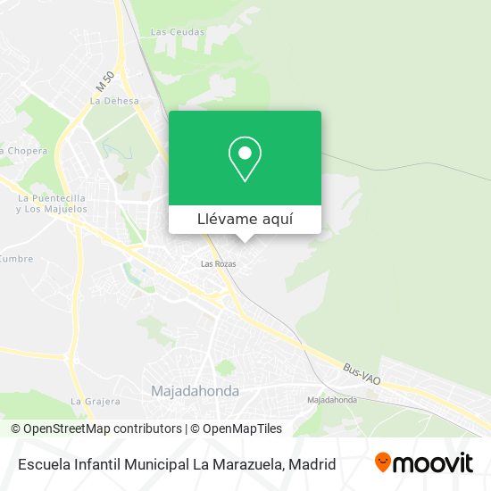 Mapa Escuela Infantil Municipal La Marazuela