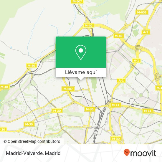 Mapa Madrid-Valverde