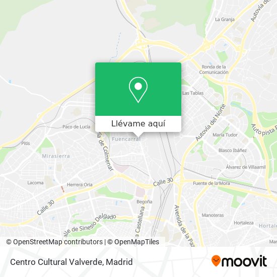 Mapa Centro Cultural Valverde