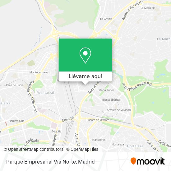 Mapa Parque Empresarial Vía Norte