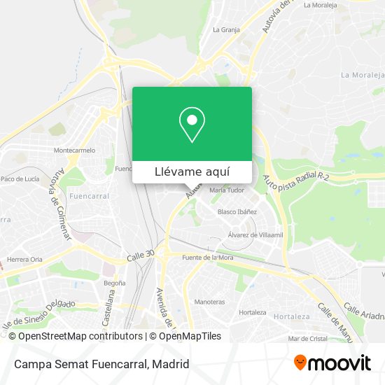 Mapa Campa Semat Fuencarral