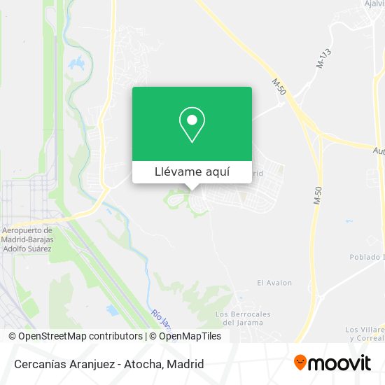 Mapa Cercanías Aranjuez - Atocha