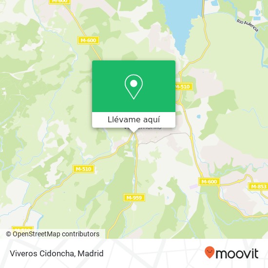 Mapa Viveros Cidoncha