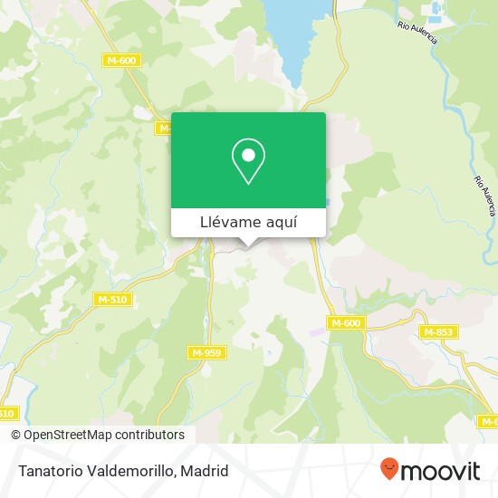 Mapa Tanatorio Valdemorillo