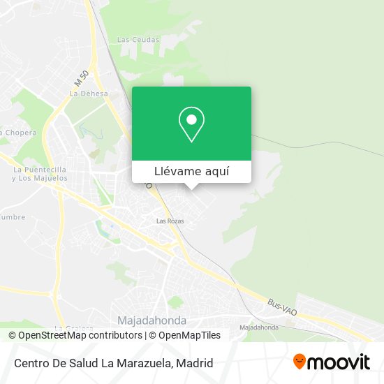 Mapa Centro De Salud La Marazuela
