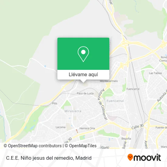 Mapa C.E.E. Niño jesus del remedio