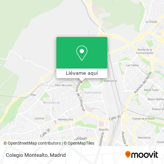 Mapa Colegio Montealto