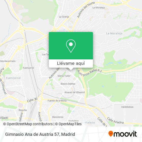 Mapa Gimnasio Ana de Austria 57
