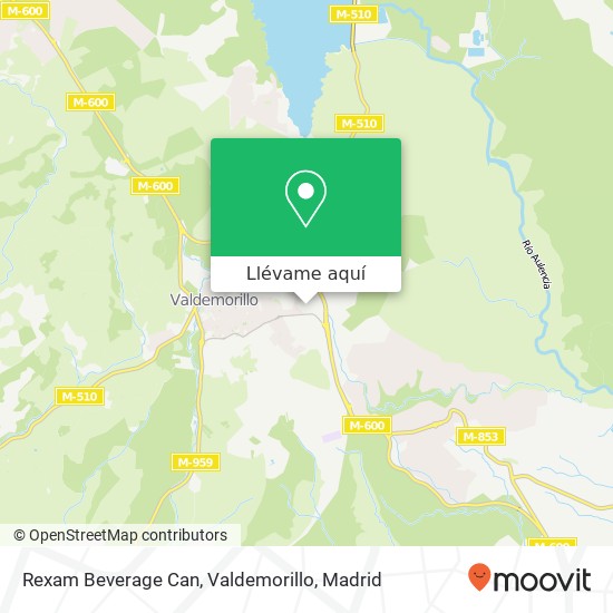 Mapa Rexam Beverage Can, Valdemorillo