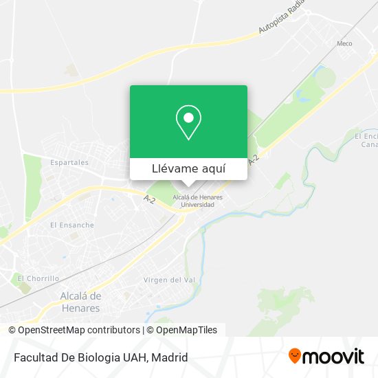 Mapa Facultad De Biologia UAH