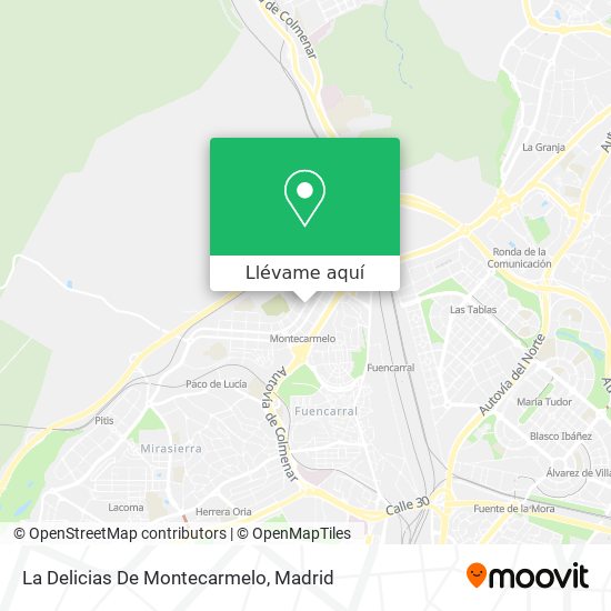 Mapa La Delicias De Montecarmelo