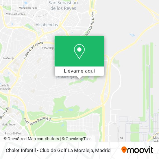 Mapa Chalet Infantil - Club de Golf La Moraleja