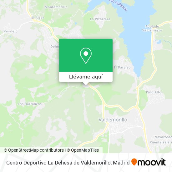 Mapa Centro Deportivo La Dehesa de Valdemorillo